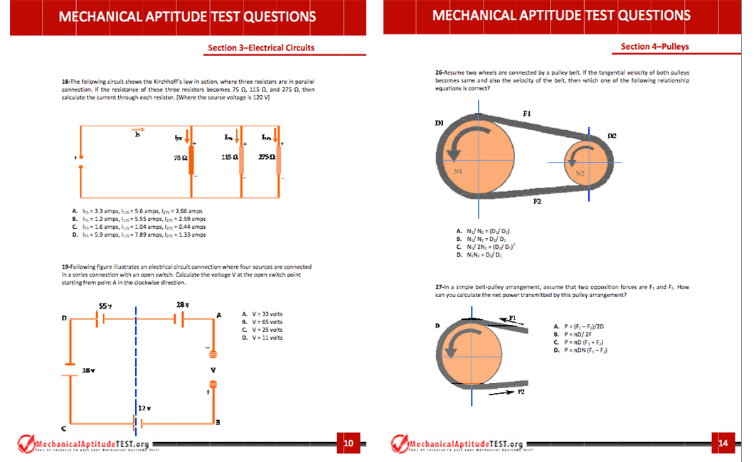 Mechanical Aptitude Practice Tests